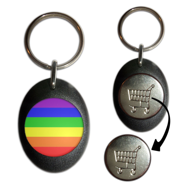 Gay Flag - Shopping Trolley Key Ring