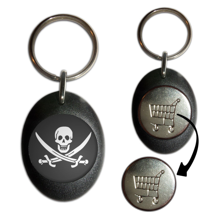 Jolly Roger - Shopping Trolley Key Ring