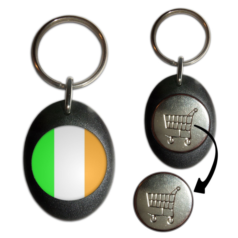 Ireland Flag - Shopping Trolley Key Ring