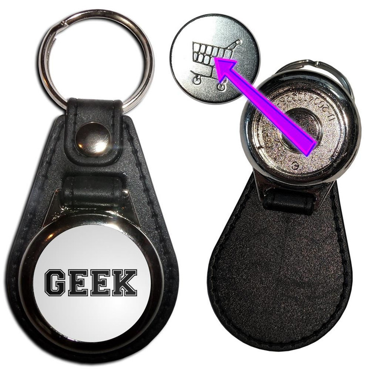 Varsity Geek - Hidden £1/€1 Shopping Token Medallion Key Ring