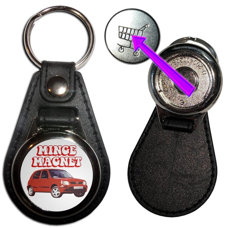 Minge Magnet - Hidden £1/€1 Shopping Token Medallion Key Ring