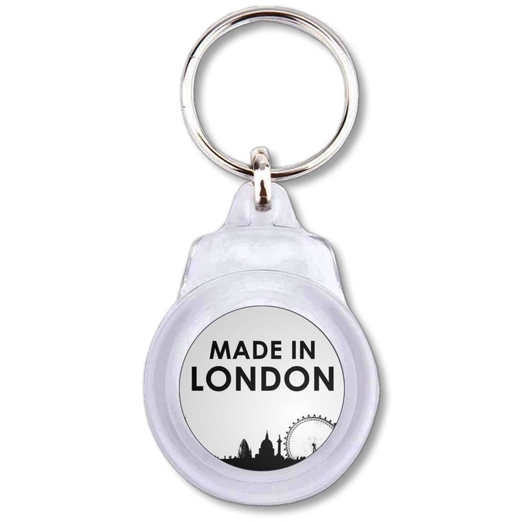 Made in London - Round Plastic Key Ring