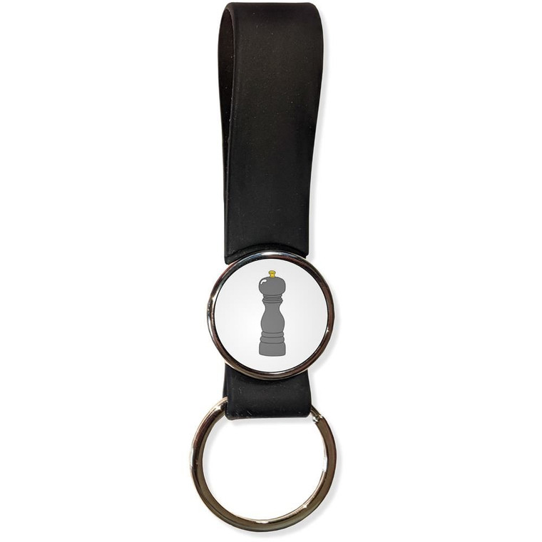Pepper Grinder - Silicone Loop Key Ring