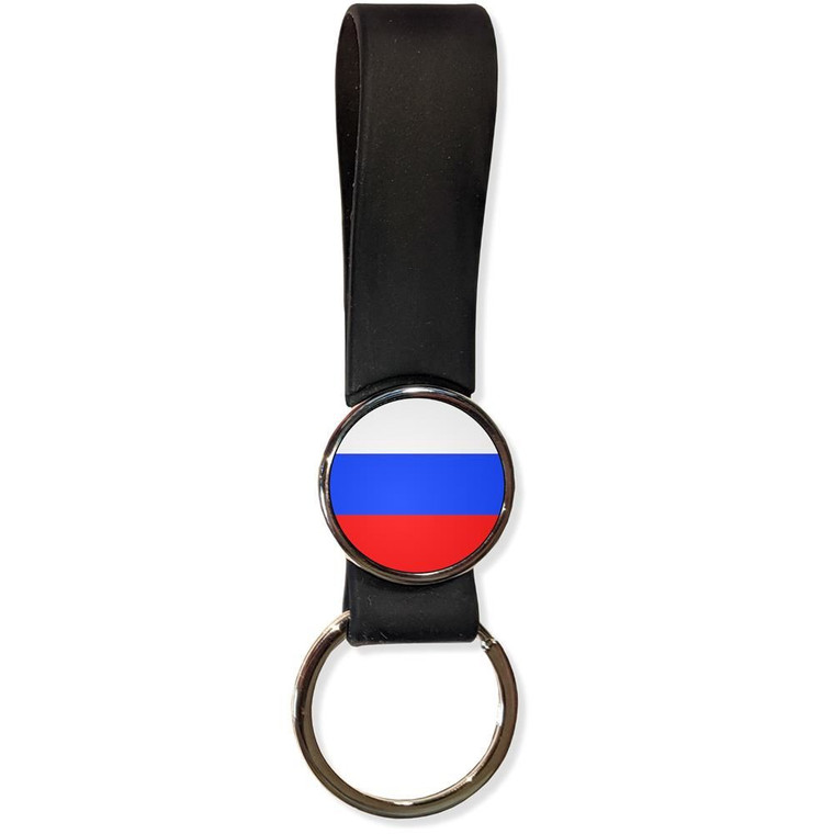 Russia Flag - Silicone Loop Key Ring