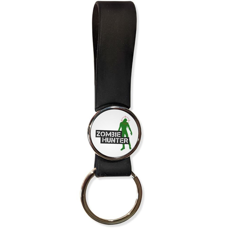 Zombie Hunter - Silicone Loop Key Ring