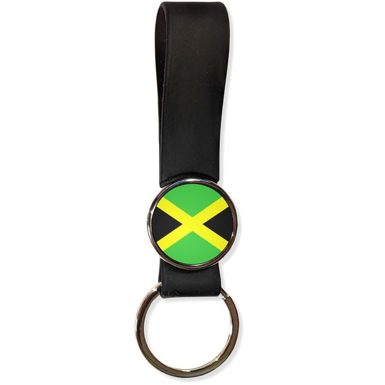 Jamaica Flag - Silicone Loop Key Ring