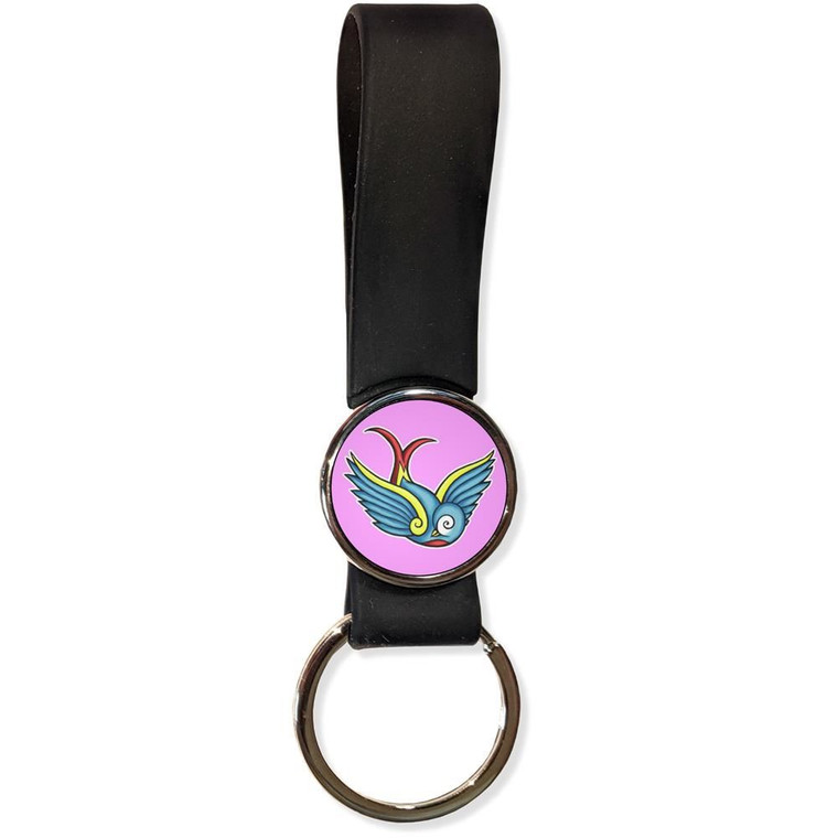 Swallow - Silicone Loop Key Ring