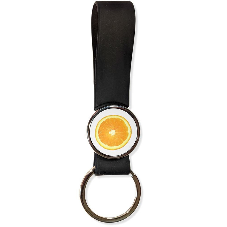 Orange - Silicone Loop Key Ring Orange - Silicone Loop Key Ring