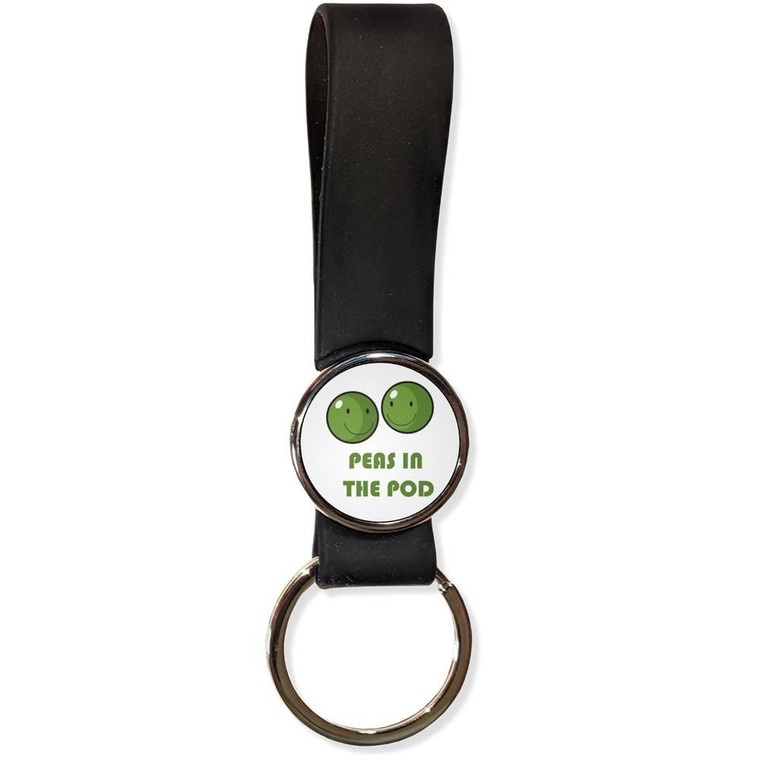 Peas in the Pod - Silicone Loop Key Ring