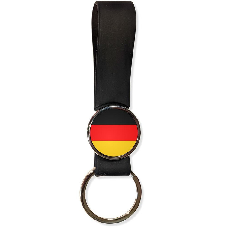 Germany Flag - Silicone Loop Key Ring Germany Flag - Silicone Loop Key Ring
