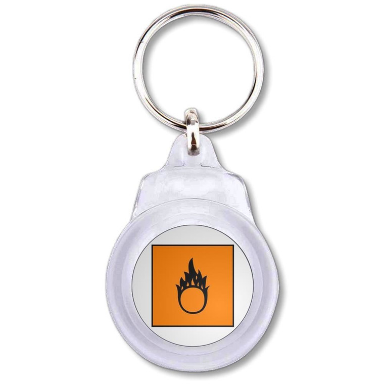 Oxydising - Round Plastic Key Ring
