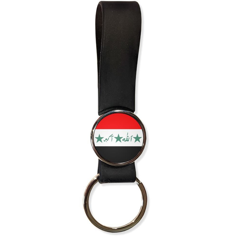 Iraq Flag - Silicone Loop Key Ring