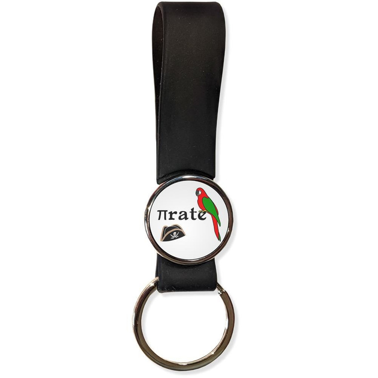 Pi Rate - Silicone Loop Key Ring Pi Rate - Silicone Loop Key Ring