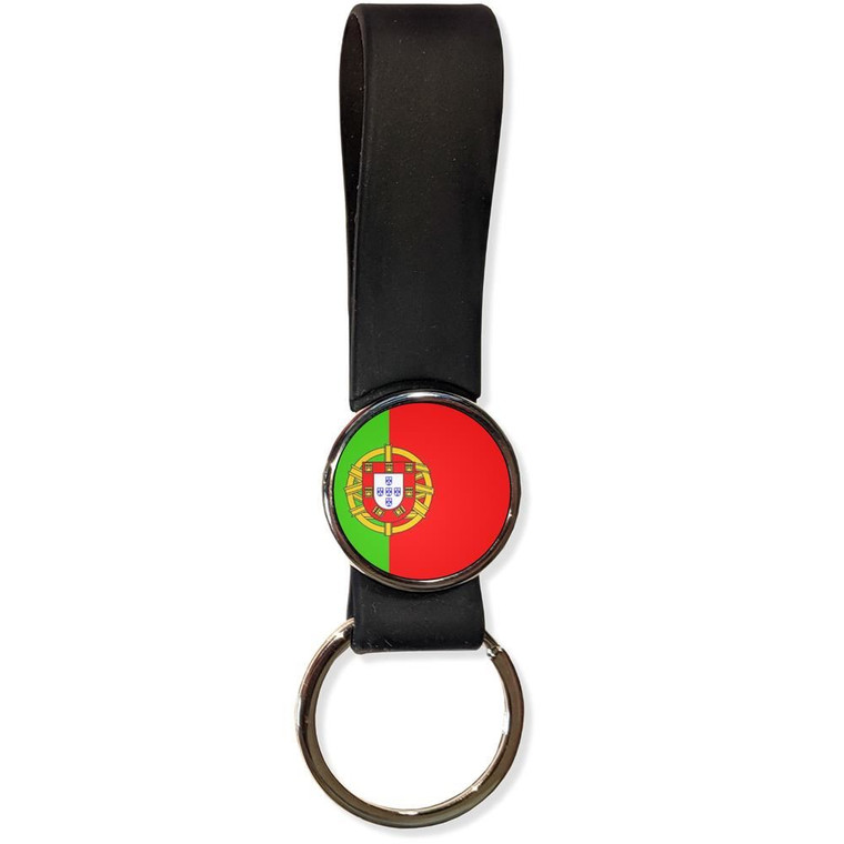 Portugal Flag - Silicone Loop Key Ring