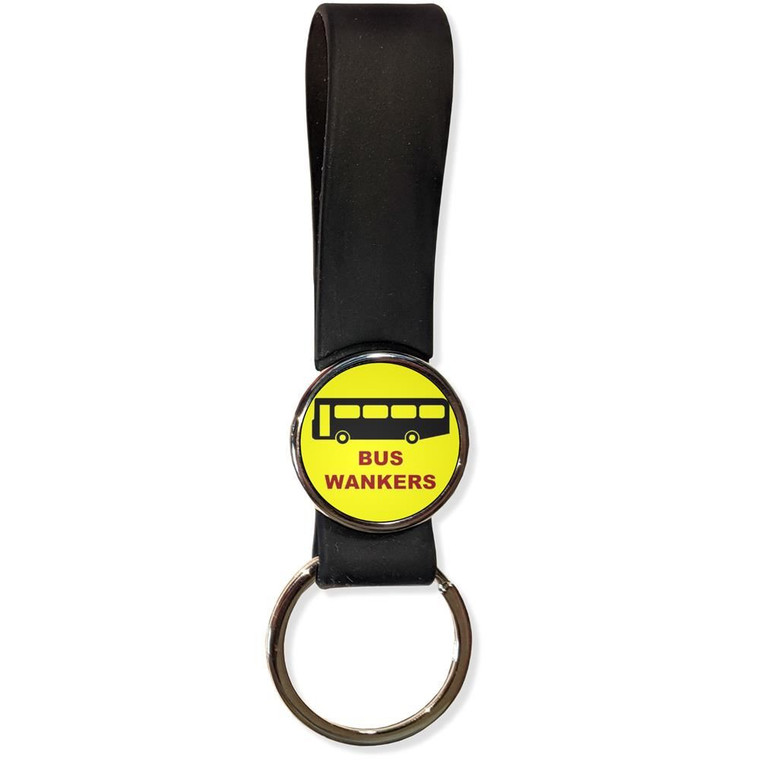 Bus Wankers - Silicone Loop Key Ring