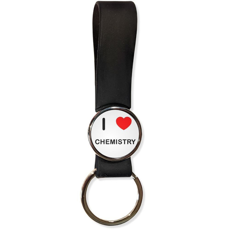 I Love Chemistry - Silicone Loop Key Ring