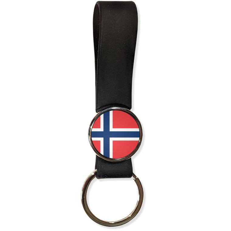 Norway Flag - Silicone Loop Key Ring