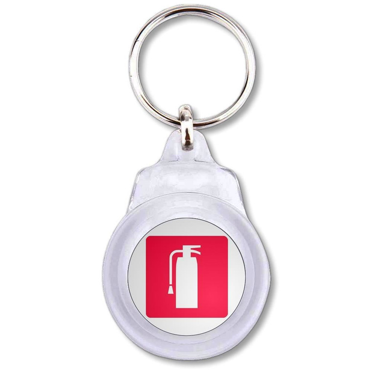 Fire Extinguisher - Round Plastic Key Ring Fire Extinguisher - Round Plastic Key Ring