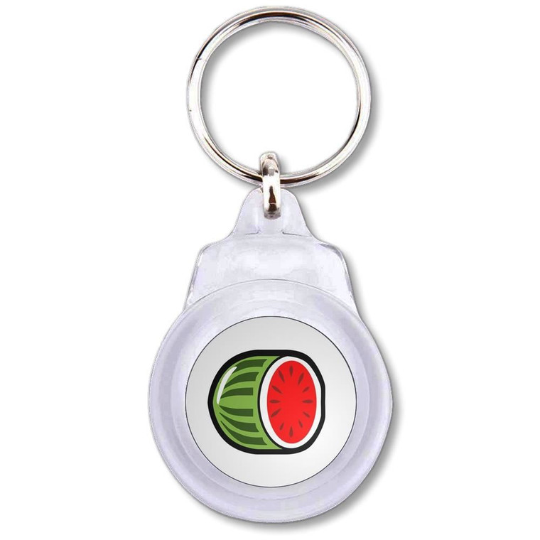 Fruit Machine Melon - Round Plastic Key Ring