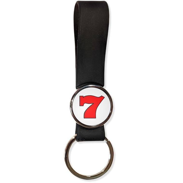 Fruit Machine Lucky Seven - Silicone Loop Key Ring