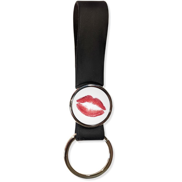 Lips - Silicone Loop Key Ring