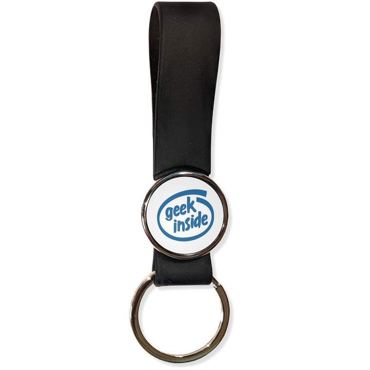 Geek Inside - Silicone Loop Key Ring