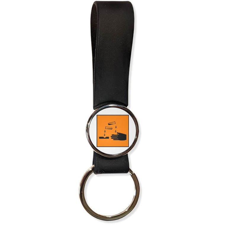 Corrosive - Silicone Loop Key Ring