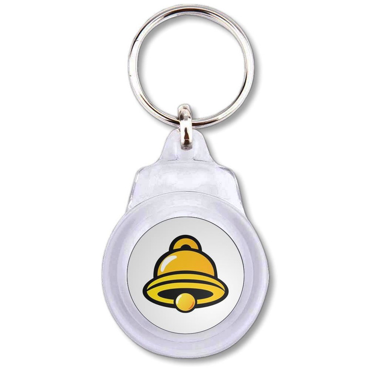 Fruit Machine Bell - Round Plastic Key Ring