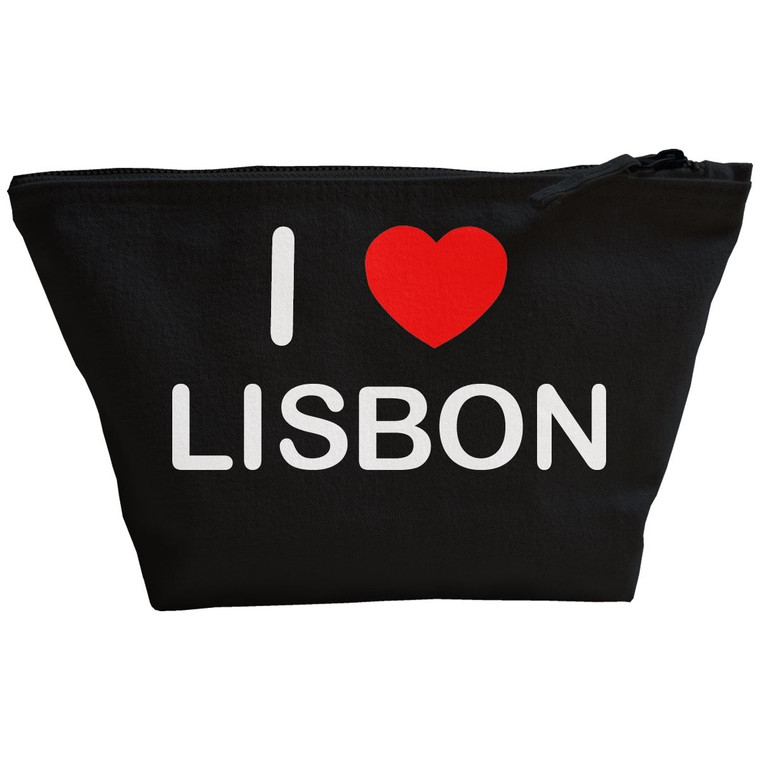 I Love Lisbon - Black Make Up Bag