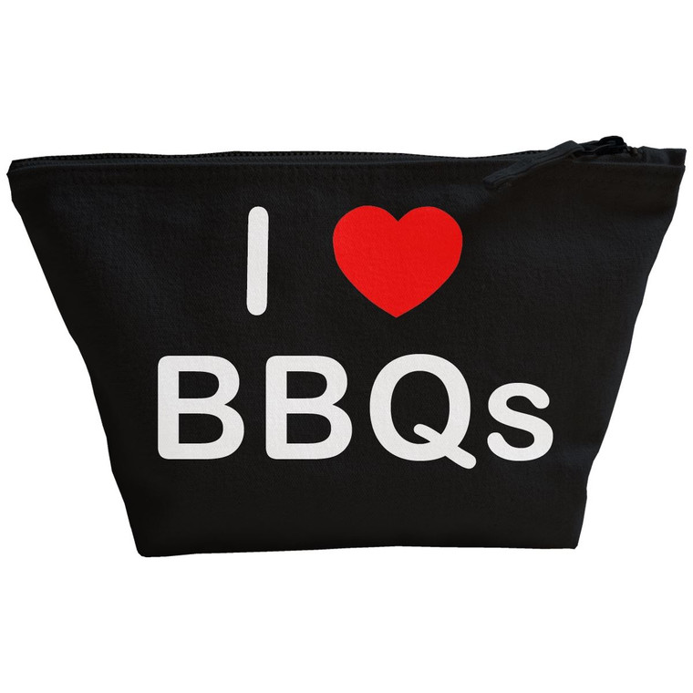 I Love BBQs - Black Make Up Bag