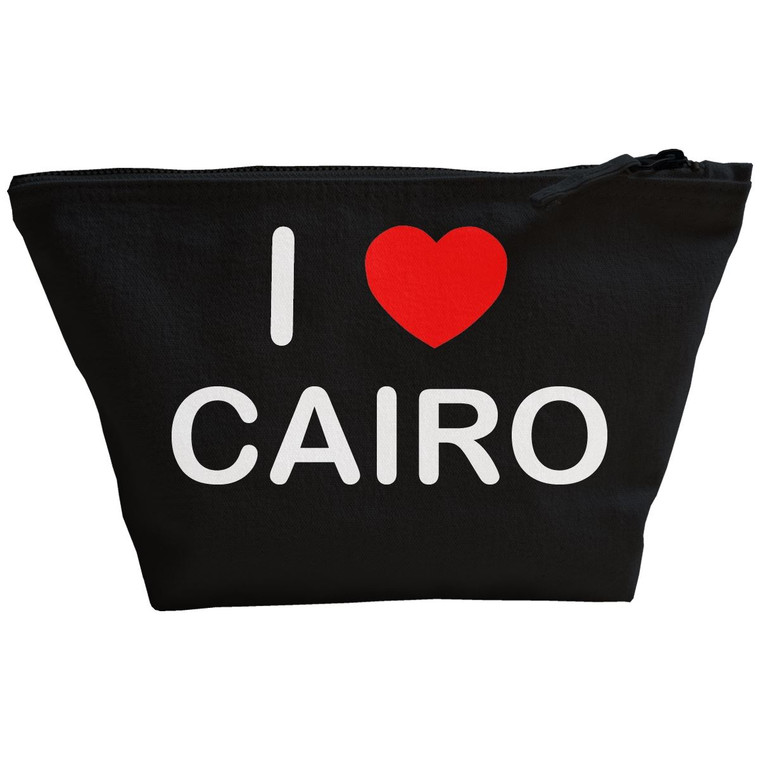 I Love Cairo - Black Make Up Bag