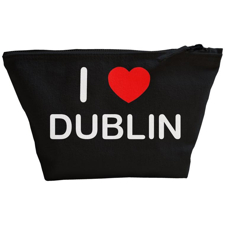 I Love Dublin - Black Make Up Bag