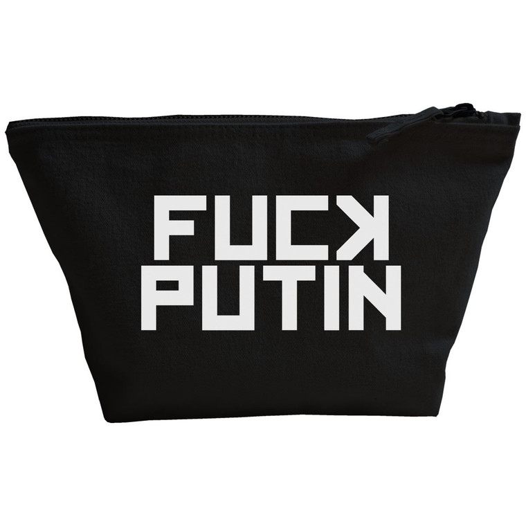 F*ck Putin - Black Make Up Bag