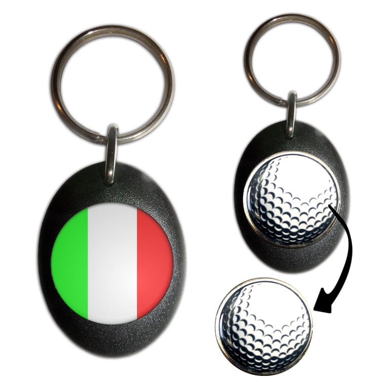 Italy Flag - Golf Ball Marker Key Ring