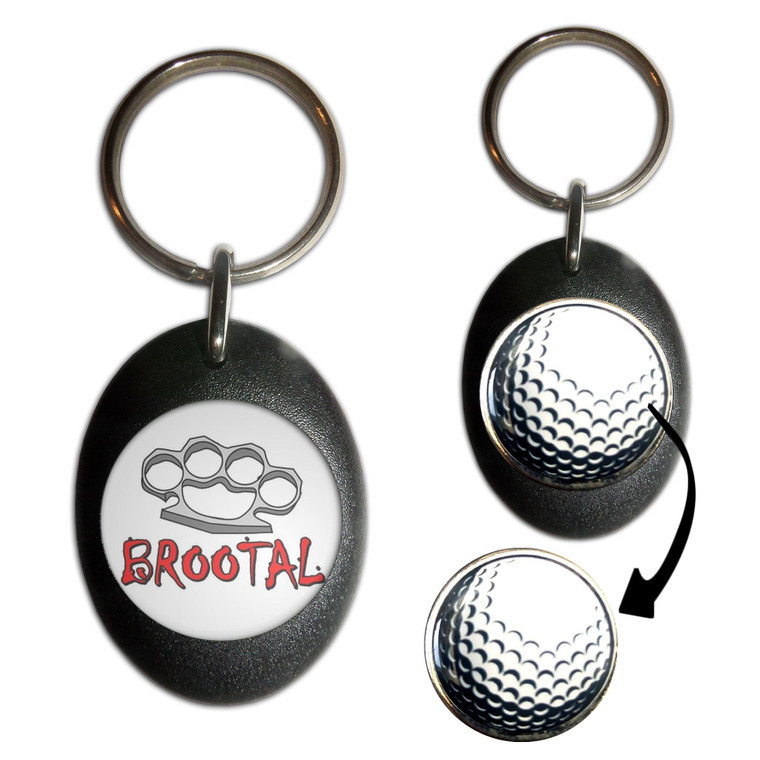 Br00tal Knuckleduster - Golf Ball Marker Key Ring