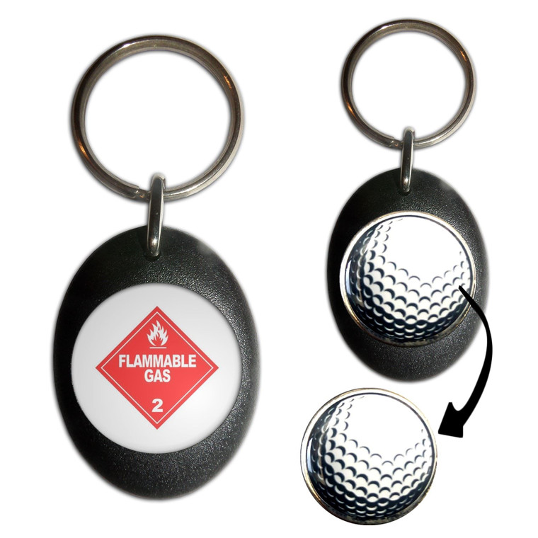 Flammable Gas - Golf Ball Marker Key Ring