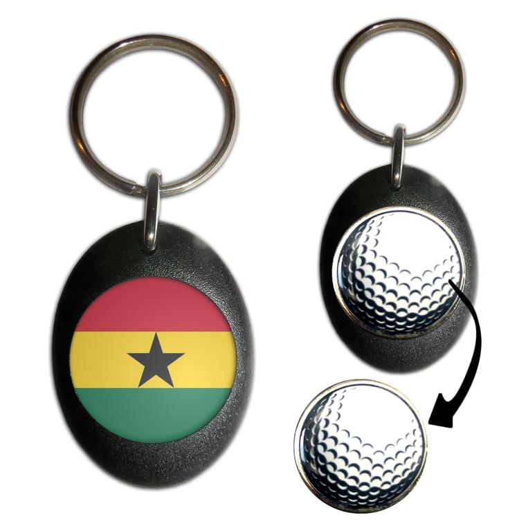 Ghana Flag - Golf Ball Marker Key Ring