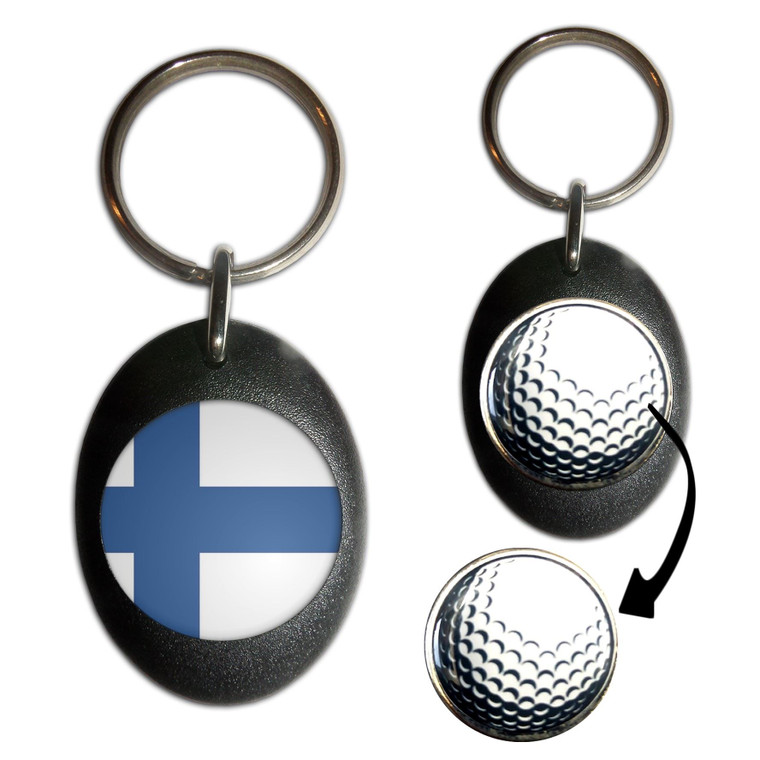 Finland Flag - Golf Ball Marker Key Ring