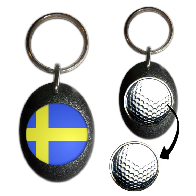 Sweden Flag - Golf Ball Marker Key Ring