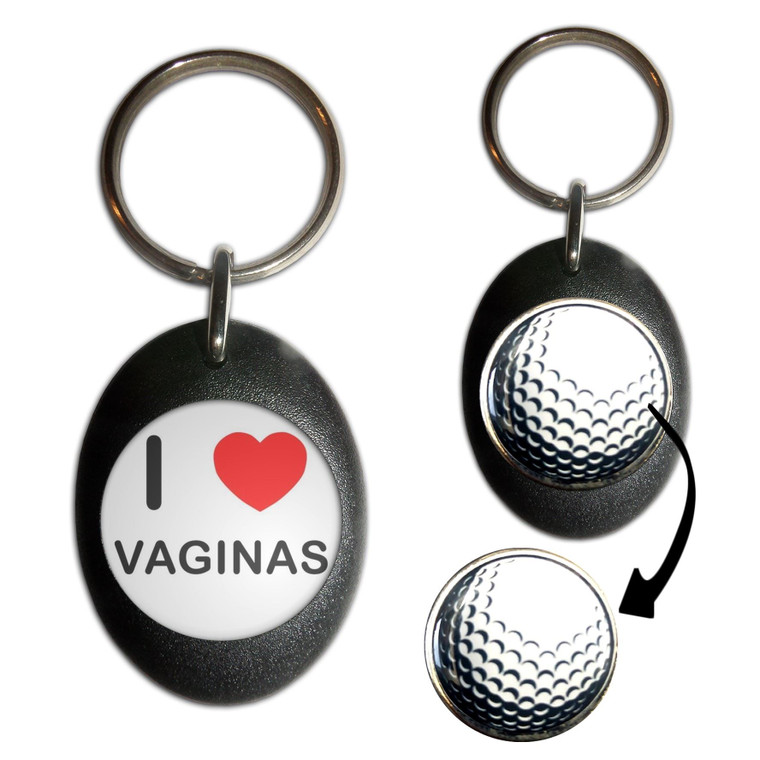 I Love Vaginas - Golf Ball Marker Key Ring