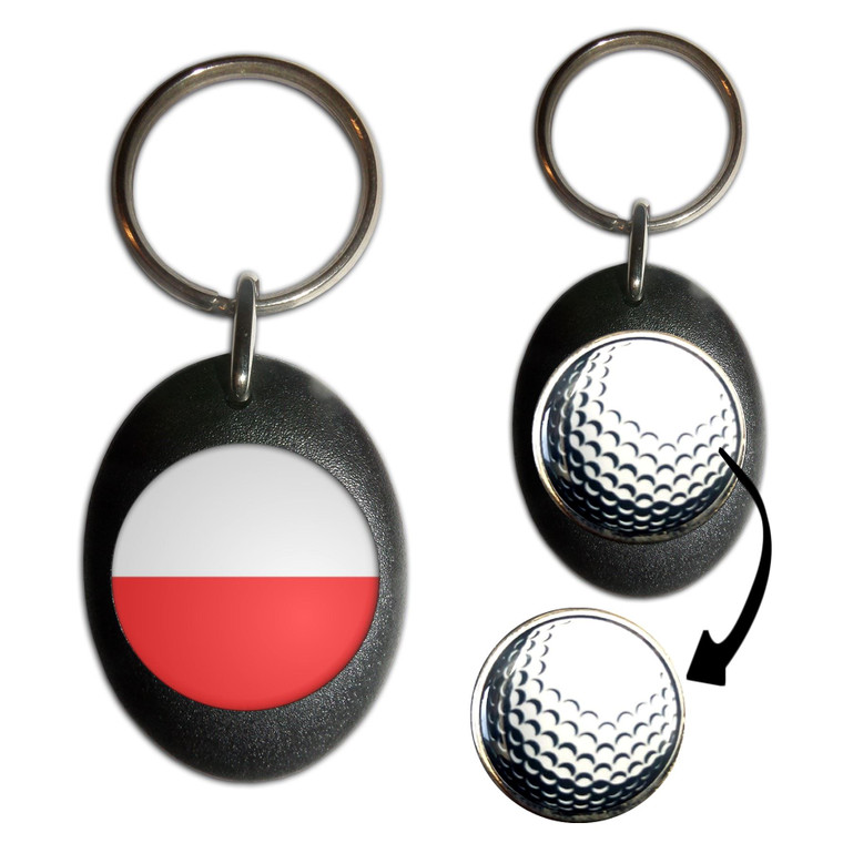 Poland Flag - Golf Ball Marker Key Ring