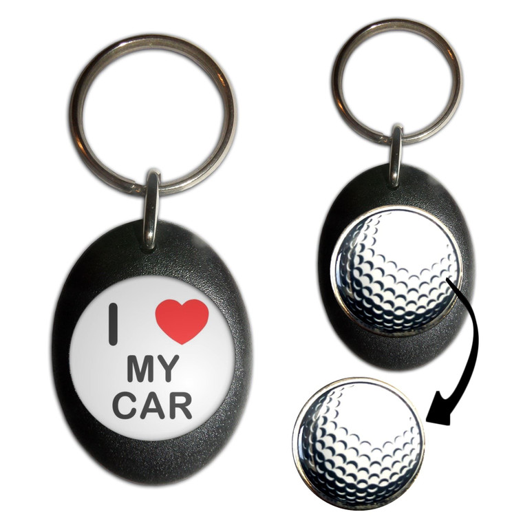 I Love My Car - Golf Ball Marker Key Ring
