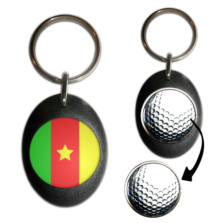 Cameroon Flag - Golf Ball Marker Key Ring