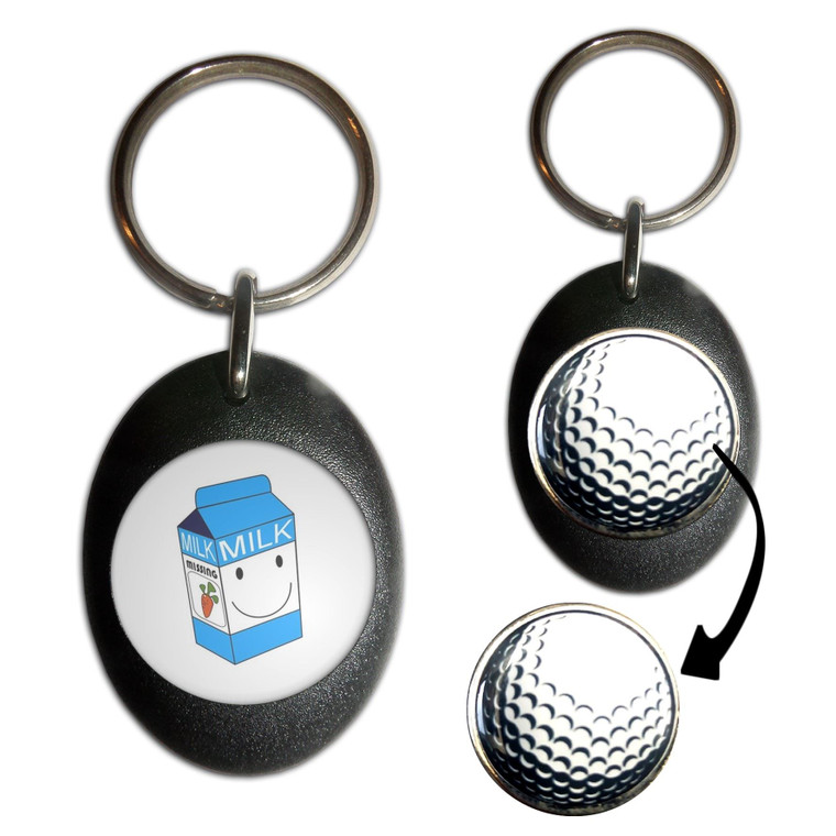 Milk Carton - Golf Ball Marker Key Ring