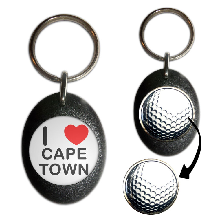 I Love Cape Town - Golf Ball Marker Key Ring