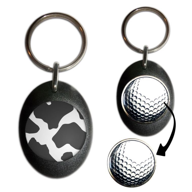 Cow Pattern - Golf Ball Marker Key Ring