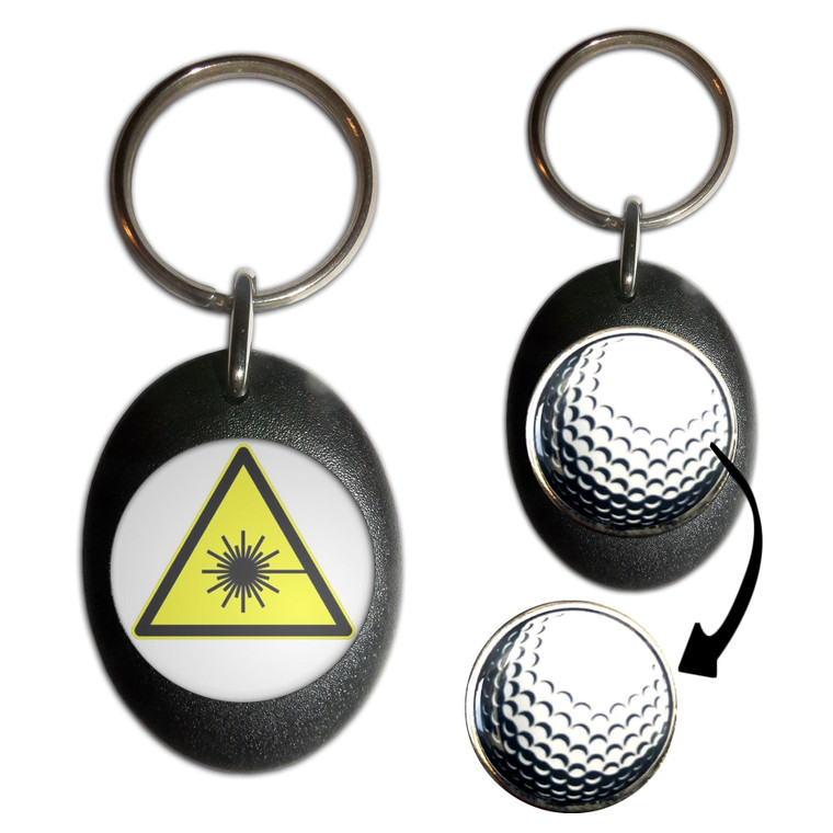 Laser Radiation - Golf Ball Marker Key Ring