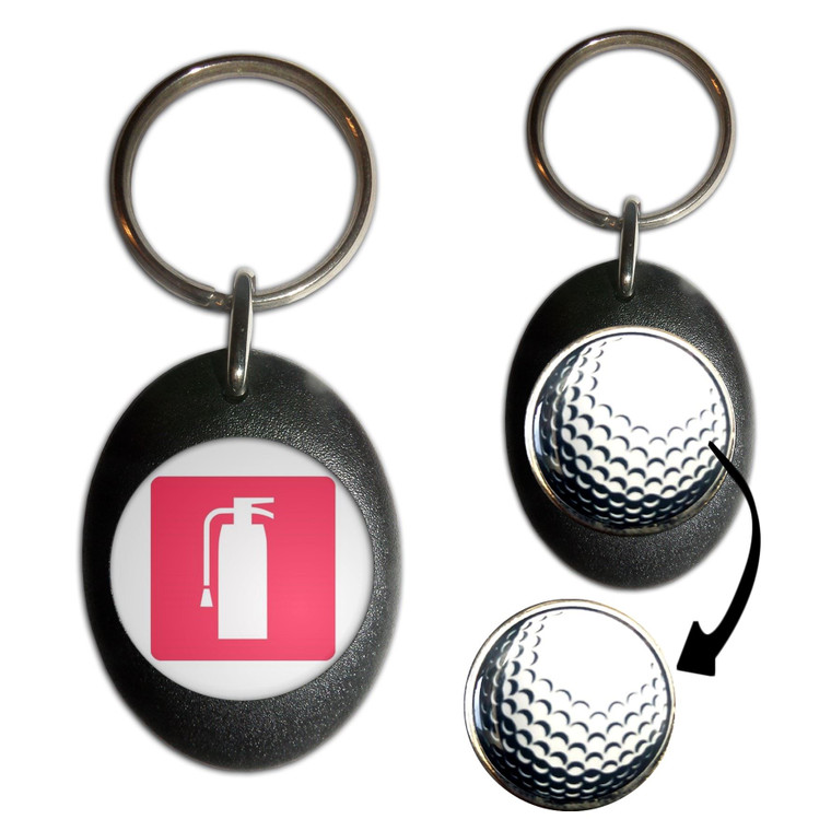 Fire Extinguisher - Golf Ball Marker Key Ring