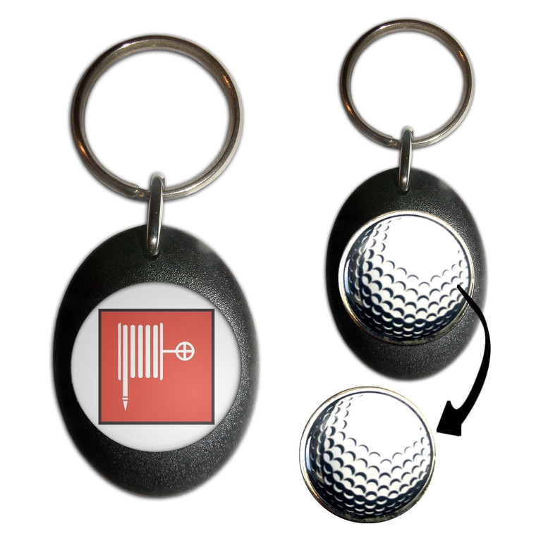 Fire Hose - Golf Ball Marker Key Ring