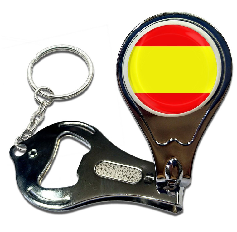 Spain Flag - Nail Clipper Bottle Opener
